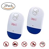 超音波式害虫駆除機 360°シャットアウトねずみ退治 ねずみ対策器 蚊、ネズミ、アリ、クモ、ゴキブリ、 コウモリに有効です 2個セット