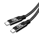 Thunderbolt 4 ケーブル 0.5m 短い Popolier USB4対応 Popolier [240W出力 / 40Gbps高速データ転送 / 8K・4K / U SB 3.2/3.1/3.0/2.0 ] サンダーボルト 4ケーブル USB4とThunderbolt 3とUS B-Cと下位互換 スマートフォン、タブレット、ノートパソコンのタイプｃ機種に対応 ブラック(ストレート型)