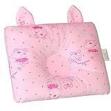 ベビー枕 赤ちゃん枕 ベビーピロー 3D 絶壁防止枕 赤ちゃんの頭の形を守ります かわいい ベビー雑貨 幼児用品 出産祝い （ 調整不可） 26*21cm (ピンク)