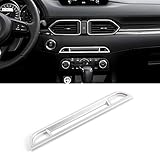 ZUNEIGUNGマツダ CX-5 KF系 に対応ンソールパネルガーニッシュ スクリーンパネルガーニッシュインテリアパネル新型MAZDA CX5に適合 設計内装 パーツ アクセサリーABS 樹脂製1枚B:【シルバー【マット仕上げ】】