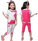 SOPO幼児用ガールズ夏服装Star 2 PCスポーツセットピンク3t – 6t カラー: ピンク