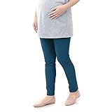 柔のびラクラク マタニティ カットソーレギンスパンツ ネイビー サイズ：マタニティＭ