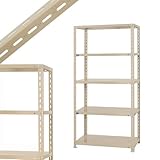 力量-1 幅87.5×奥行45×高さ180cm 5段 ベイジュ 150㎏/段