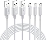 純正 USB Type C ケーブル【3本セット 1m+1.5m+2m】3A急速充電 QC3.0対応 usb-c タイプc ケーブル対応 S