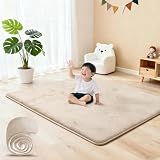 Huloosleep 極厚 プレイマット 厚手 3.5cm厚 防滑 防音 コーラルフリース 寝室 床暖房対応
