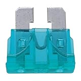 TOOGOO ( R ) 25個15 A Auto CarブループラスチックコーティングMedium安全ブレードヒューズ