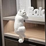 Lechin 猫 置物 かわいい ペンダント ぬいぐるみ インテリア 飾り リアル 癒し 動物  (ペルシャ猫)