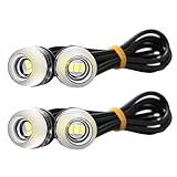 karim バイク ウインカー led 小型 極小 ランプ ポジションランプ 高輝度 4個 セット 汎用 小さい 12V ミニ 軽量 オレンジ アンバー 黄色 (アンバー4個セット)