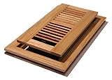 Decor Grates WLF410-N 4-Inch by 10-Inch Wood Flushmount Floor Register, Natural Oak [並行輸入品]