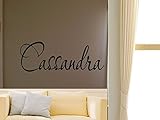 Cassandra男の子女の子部屋保育園ベビーキッズ名前ビニール壁引用ステッカー