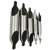 ホット5 hss combinedセンタードリル皿穴60度角度ビットセットツールメトリック1.5ミリメートル2.0ミリメートル2.5ミリメートル3ミリメートル4ミリメートル