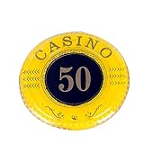 TX GIRL アクリル製 ポーカーチップ カジノチップ チップ ポーカーチップ 10枚 セット ポーカー カジノ 14色 (Color : 50)