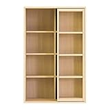 クロシオ 書棚 ナチュラル 幅57.5cm スライド書棚 本棚 コミック 大容量 093329