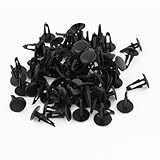 100個のプラスチックリベット車ドアトリムパネル保持クリップを穴に7ミリメートル