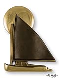 Catboat at Sunset Door Knocker - Brass/Bronze (Premium Size) by Michael Healy Designs