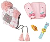 LaVie ギフトBOX 4点セット ベルトカバーチェリー&ニット帽アーガイル リストラトルチャップス 水鉄砲スピノ b052