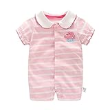 Cutelove 子供服 ロンパース カバーオール ガールズ 女の子 綿 夏 キッズ 可愛い 半袖 ベビー ケーキ柄 おしゃれ