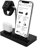 Air pods iPhone Apple watch 3in1 充電ドック 充電ステーション ナイトスタンド 5つのユニークなスペーサー ケーブル管理のケーブルオーガナイザー 付属