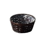 定番バスケット　茶竹カゴ　丸タイプ　鉢カバー　SKB-05　Bamboo