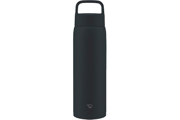 象印 水筒 ステンレスマグ 大容量 1.0L 【運動におすすめ】 ハンドル スクリュー 食洗機対応 シームレスせん お手入れ点数2点 チャコールブラック SU-DA100-BM