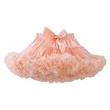 kephyダンスチュチュPettiskirt Baby Girl 'sチュールプリーツスカートパーティーウェア US サイズ: 90 カラー: オレンジ