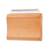 TQEBWUS 抜け毛用犬用ブラシ - プロフェッショナルペット木製グルーマー | 脱毛ブラシ 犬用アンダーコートコーム ショート&ロングヘア、汚れに効果的 - 犬、猫、馬に最適