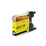 J-ECO製 LC12/17Y イエロー 染料 単品 大容量 ISO14001、ISO9001、CE、SGS認証工場 ブラザー用 互換インクカートリッジ 残量表示 (LC12 LC17 LC12-4PK LC17-4PK LC12BK LC12C LC12M LC12Y LC17BK LC17C LC17M LC17Y)