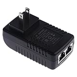 Sharplace オーバー　イーサネット　アダプタ　802.3 Af Ipカメラ適用　15V 0.8A PoEインジェクタパワー　品質保証　ブラック