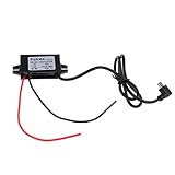IPOTCH 　超薄型　小型　プラスチック　マイクロUSBケーブル付き　DC/DC　12V - 5V　コンバータ　モジュール　