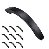 Iron Valley – 4インチ C2C アーチキャビネットプルハンドル – 10個パック – 鋳鉄 – ブラック