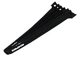 Monoprice Hook & Loop Fastening Cable Ties 9inch, 100pcs/Pack - Black [並行輸入品]