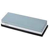 Idealeben砥石＃4000/1000　両面包丁砥石　研ぎ専用 ナイフシャープストーン 滑り止めゴム砥石台付き　家庭用　仕上げ用