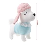 Chone 24 / 29 cm Kawaiiぬいぐるみ犬のおもちゃ、素敵なシミュレーションプードル動物枕おもちゃ、キッズ誕生日クリスマスギフト人形 24cm ピンク 5AC400303