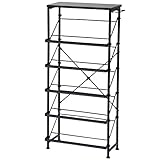 山善(YAMAZEN) シューズラック ブラック 幅50 RTS-50(DBR/BK4)