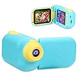 Amicool キッズカメラ トイカメラ 子供用デジタルカメラ DVカメラ ビデオカメラ 子供 800万画素 2.4インチ 子供用カメラ タイマー撮影 ミニカメラ 16Ｇ容量SＤカード 日本語説明書付き ブルー