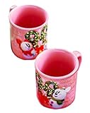 東京ディズニランド　２０１７　クリスマス　スノースノーグッズ　スーベニアカップ　ピンク