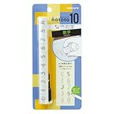 シャチハタ スティック型 スタンプ ノトトテン nototo10 黒 印面 数字 PEL-TC5/H