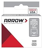 Arrow Fastener 606 Wide Crown Swingline Heavy Duty 3/8-Inch Staples 1000-Pack [並行輸入品]