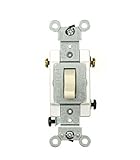 Leviton CSB3-20T 20 Amp, 120/277 Volt, Toggle 3-Way AC Quiet Switch, Commercial Grade, Grounding, Li