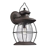 Elk Lighting 47044/1 Village Lantern Collection 1 Light Outdoor Sconce, Weathered Charcoal [並行輸入品]