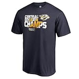 Football Fanatics Nashville Predators 2018 Central Division Champsすべての時間保存Tシャツ – ネイビー X-Large