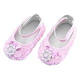 Domybest　ベビーシューズ　フォーマル　ファーストシューズ キッズ靴　シューズ　女の子　フラワー　プリンセス風　春　夏　秋　通気性よく　軽量　　可愛い　柔かい赤ちゃん歩行靴　撮影　出産祝い　結婚