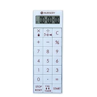 Amazon Co Jp ナースリー 音が消せる電卓付長時間タイマー 医療 看護師 ナース タイマー ストラップ付 アイスブルー a 服 ファッション小物