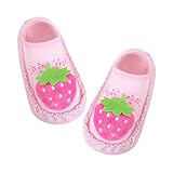 子供シューズ Hosam フロアー ソックス 屋内 滑り止め 靴下 幼児用 男女兼用 (11cm, ピンク)