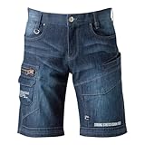 [ワークプロ] アイズフロンティア 通年 ストレッチ パンツ デニム 5573 色:ディープインディゴ サイズ:76