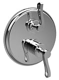 Santec 9534 kr25-tm KlassicaサテンOrobrass圧力バランスタブ/シャワー – トリムのみW / KRハンドル( IncludesプッシュボタンDiverte