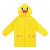 Necory(ネコリー) ベビー 子供 キッズ レインコート カッパ かわいい アニマル 雨合羽