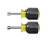 Klein Tools 610M 1/4 and 5/16 Magnetic Tip Nut Driver Set, 1-1/2" Hollow Shanks [並行輸入品]