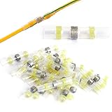 絶縁・防水・圧着 圧着接続端子セット 絶縁端子 熱収縮コネクター ワイヤー端子 絶縁被覆つき 配線・電気コード用 25個