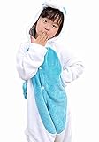 (チェリーレッド)CherryRed 女の子 男の子 着ぐるみ フランネル ユニコーン フード付き 青 85